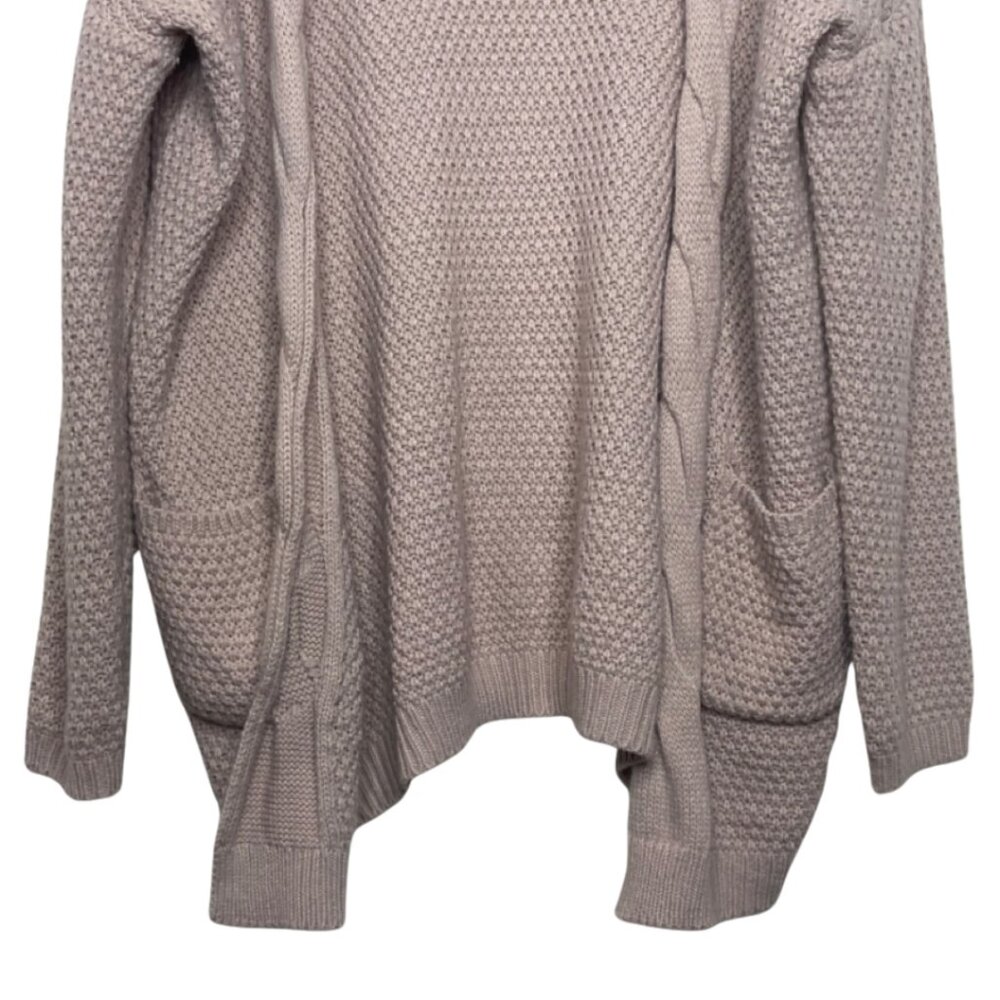 TRALEUBIE | Women's Blush Pink Open Front Knit Cardigan | Size M - Picture 4 of 13
